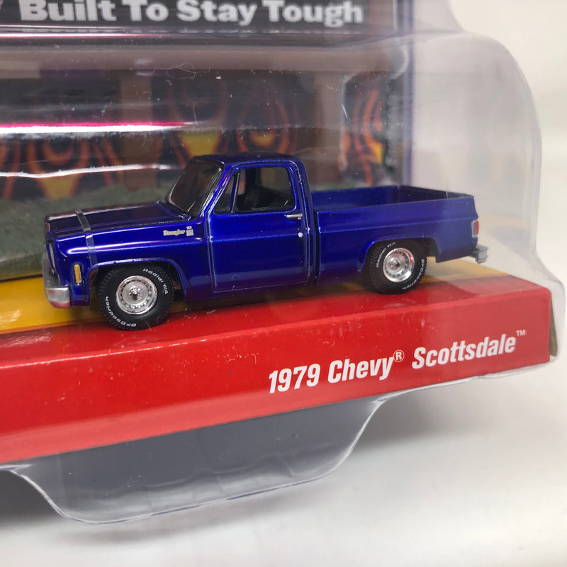 1979 Chevy Scottsdale Blue with Billboard Sign * Auto World Limited Edition