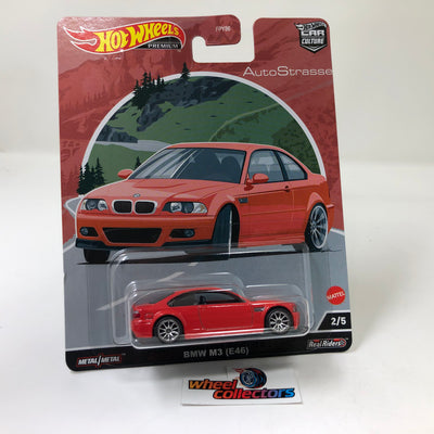 BMW M3 (E46) * RED * 2022 Hot Wheels Car Culture Auto Strasse Case Q