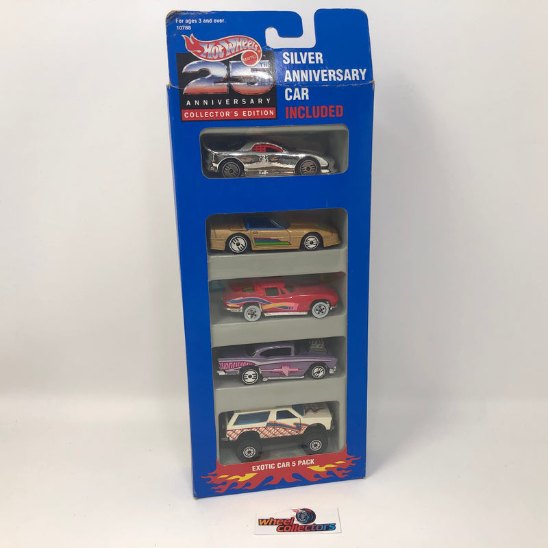 25th Silver Anniversary * Gift Pack 5-Pack * 1993 Hot Wheels