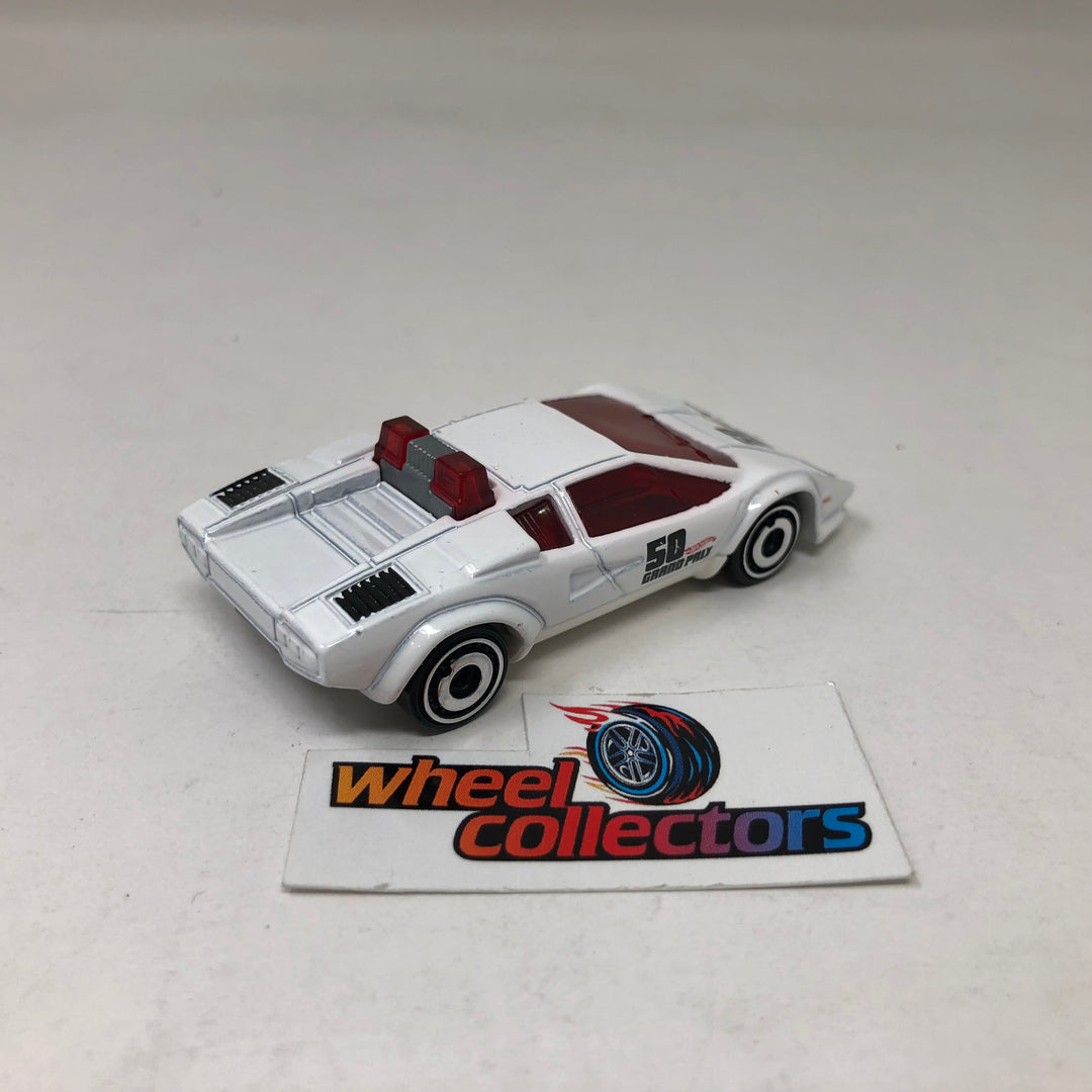 Hot wheels lamborghini countach pace car white on sale