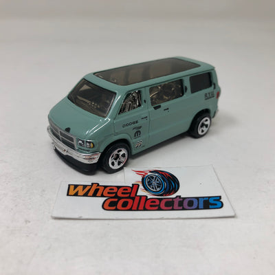 Dodge Van * Green * Hot Wheels Loose 1:64 Scale