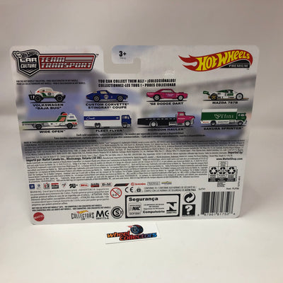 Corvette Stingray & Fleet Flyer * Hot Wheels Team Transport Car Culture Case J