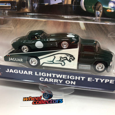 Jaguar Lightweight E-Type & Carry On * Hot Wheels Team Transport Car Culture