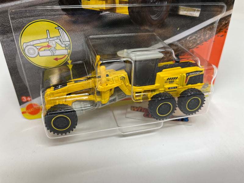 Road Grader Yellow * 2022 Matchbox Working Rigs Case