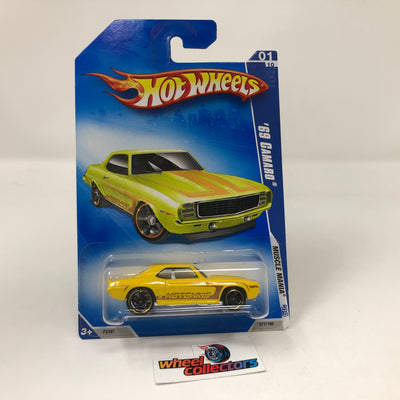 '69 Camaro #77 * Yellow Walmart Only * 2009 Hot Wheels