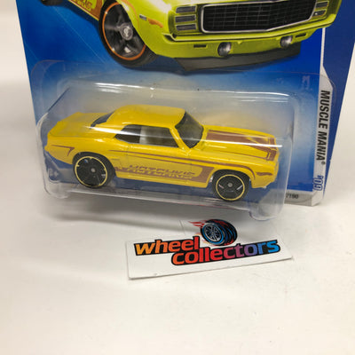 '69 Camaro #77 * Yellow Walmart Only * 2009 Hot Wheels