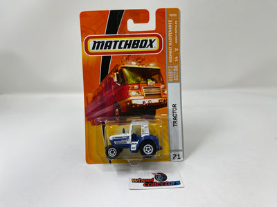 Tractor #71 * White/Blue * Matchbox Basic Series