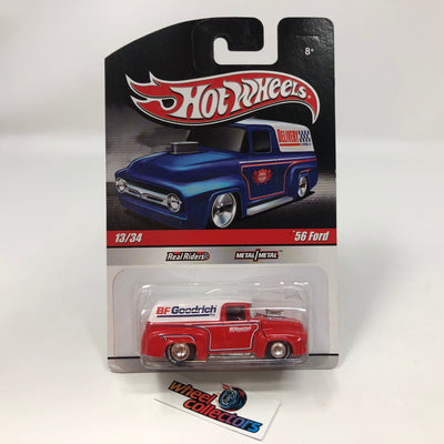 '56 Ford #13 BF Goodrich * Red * Hot Wheels Slick Rides Delivery