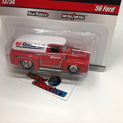 '56 Ford #13 BF Goodrich * Red * Hot Wheels Slick Rides Delivery