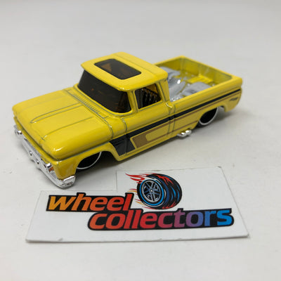 Custom '62 Chevy Pickup * Yellow * Hot Wheels Loose 1:64 Scale