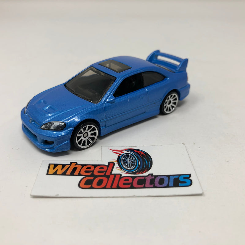 Honda Civic Si * Blue * Hot Wheels Loose 1:64 Scale
