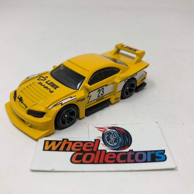 LB Super Silhouette Nissan Silvia (S15) * Yellow * Hot Wheels Loose 1:64 Scale