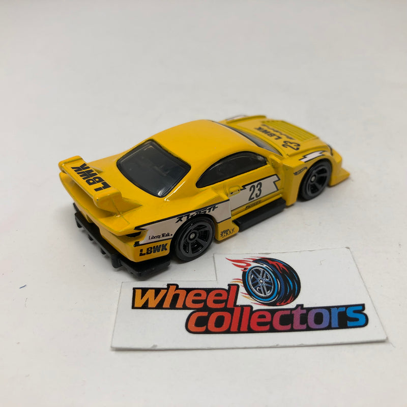 LB Super Silhouette Nissan Silvia (S15) * Yellow * Hot Wheels Loose 1:64 Scale