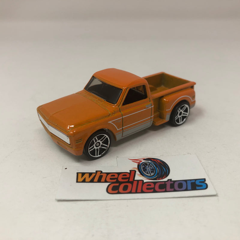 Custom 69 Chevy Pickup Orange Hot Wheels Loose 1 64 Scale Wheelcollectors LLC