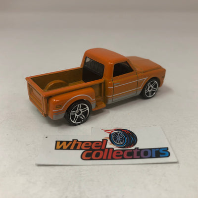 Custom '69 Chevy Pickup * Orange * Hot Wheels Loose 1:64 Scale