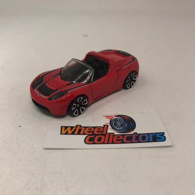 Tesla Roadster * Red * Hot Wheels Loose 1:64 Scale