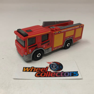 Scania P 360 Fire Truck * Red * Matchbox Global Series Loose 1:64 Scale