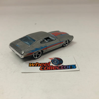 '72 Ford Gran Torino Sport * Gray * Hot Wheels Loose 1:64 Scale