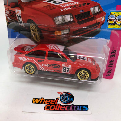 '87 Ford Sierra Cosworth #2 * Red * 2022 Hot Wheels SHORT CARD