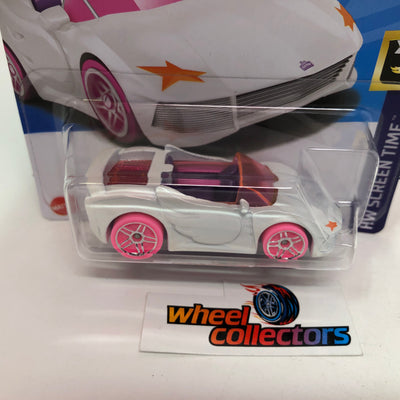 Barbie Extra #57 * White * 2023 Hot Wheels Case D Short Card