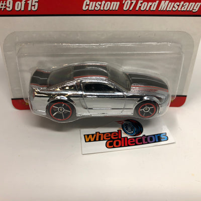 Custom '07 Ford Mustang #9 * Chrome * Hot Wheels Modern Classics