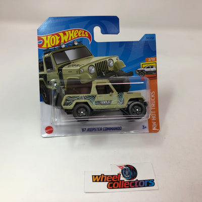 '67 Jeepster Commando #94 * Tan * 2023 Hot Wheels Case D Short Card