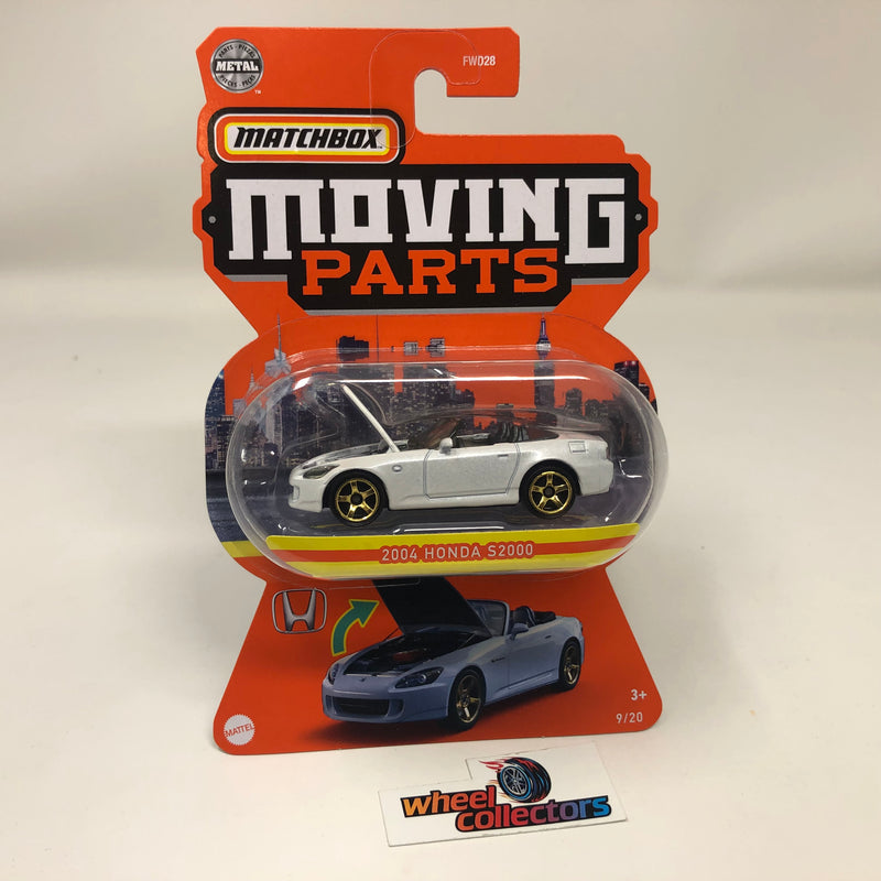 2004 Honda S2000 * WHITE * Matchbox Moving Parts