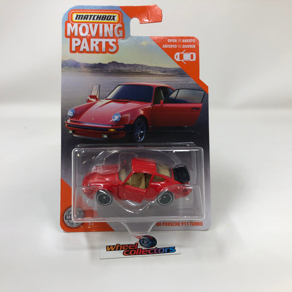80 Porsche 911 Turbo * RED * Matchbox Moving Parts