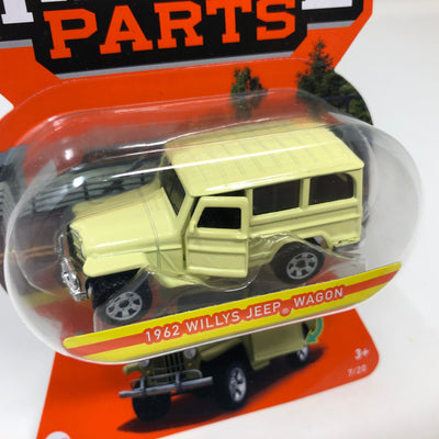 1962 Willys Jeep Wagon * YELLOW * Matchbox Moving Parts