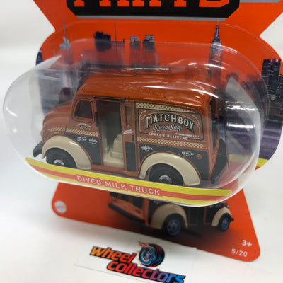 DIVCO Milk Truck * Orange * Matchbox Moving Parts