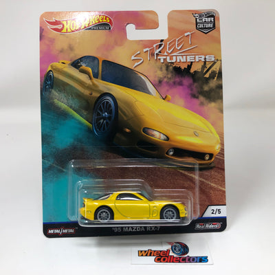 '95 Mazda RX-7 * Yellow * Hot Wheels STREET TUNERS Car Culture