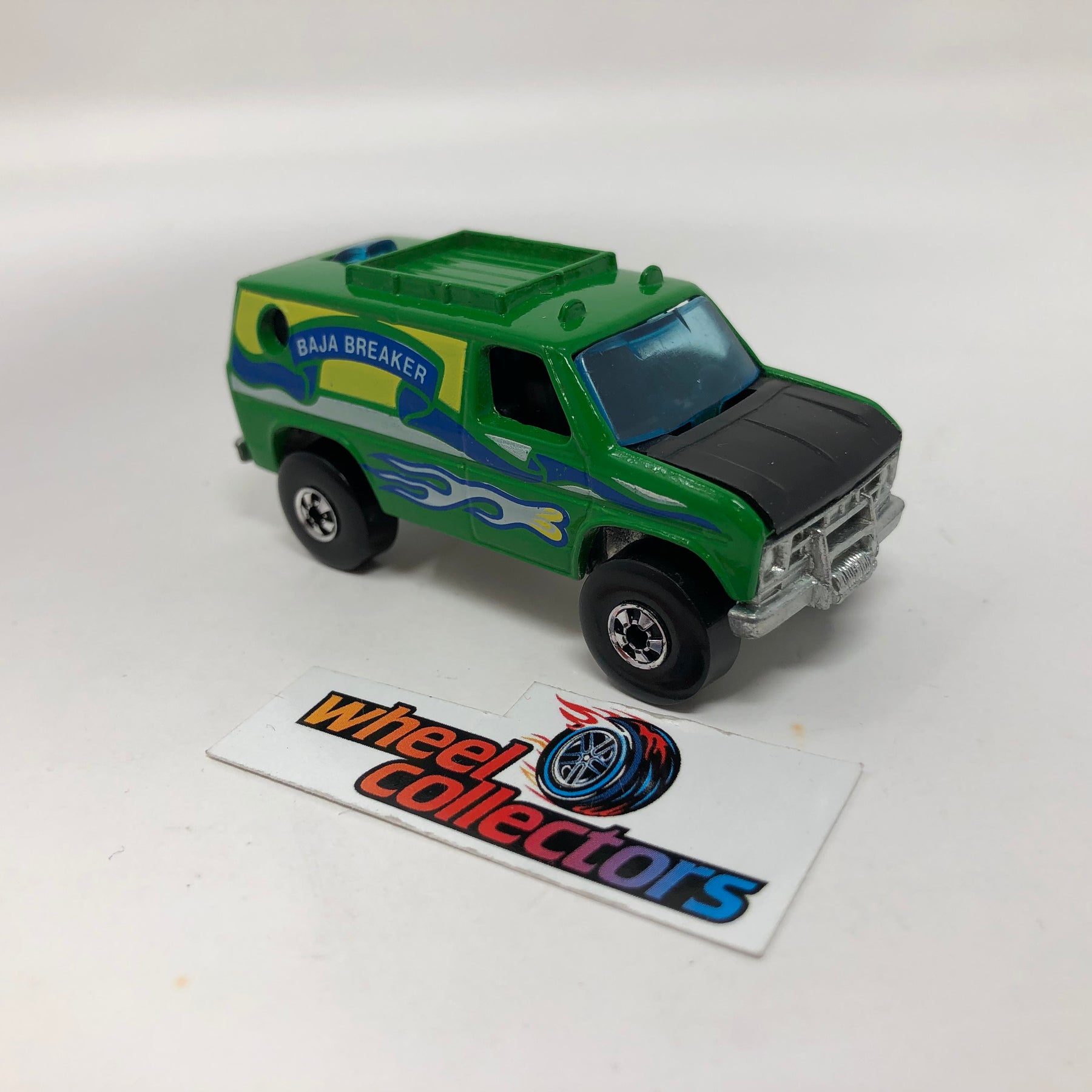 Baja Breaker Green * Hot Wheels 1977 Hong Kong Black Wall Loose