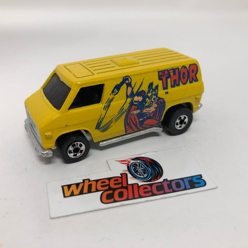 Super Van Thor Marvel * Hot Wheels 1974 Hong Kong Black Wall Loose
