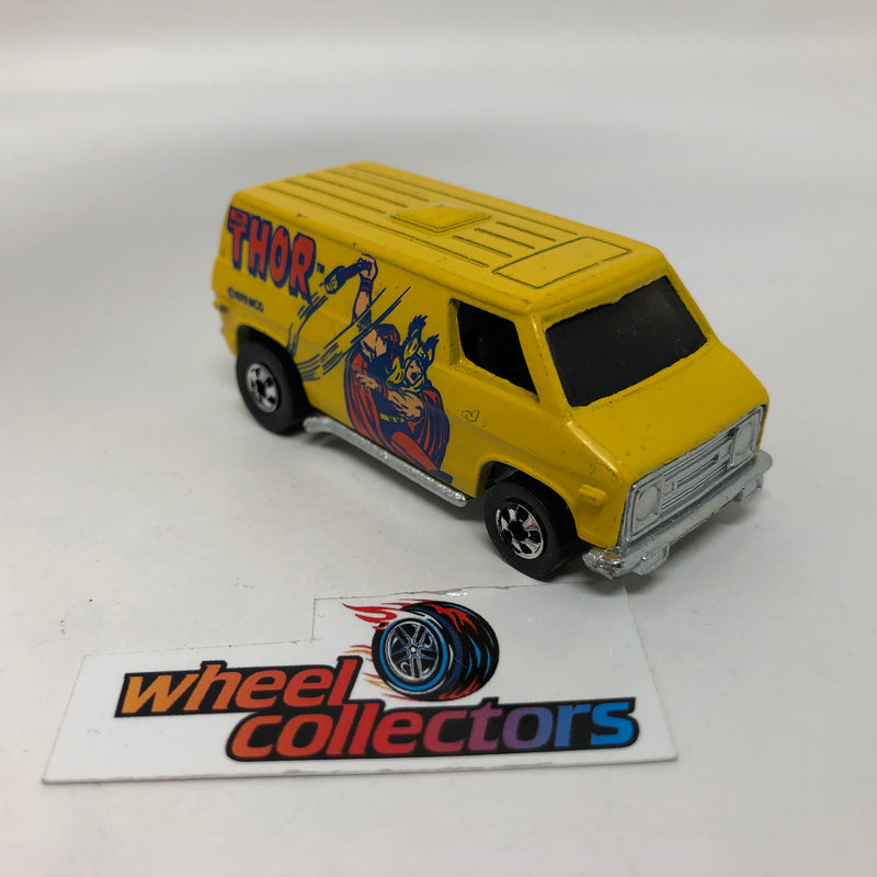 Super Van Thor Marvel * Hot Wheels 1974 Hong Kong Black Wall Loose