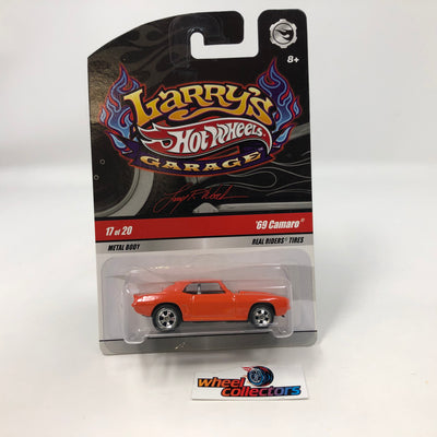 '69 Camaro #17 Orange * Hot Wheels Larry's Garage