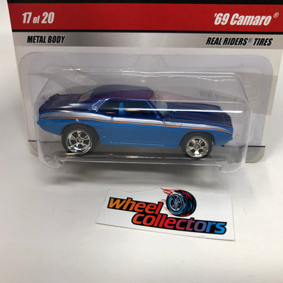 '69 Camaro #17 Blue * Hot Wheels Larry's Garage