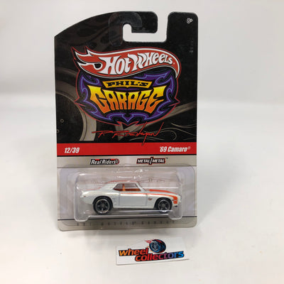 '69 Camaro #12 White * Hot Wheels Phil's Garage