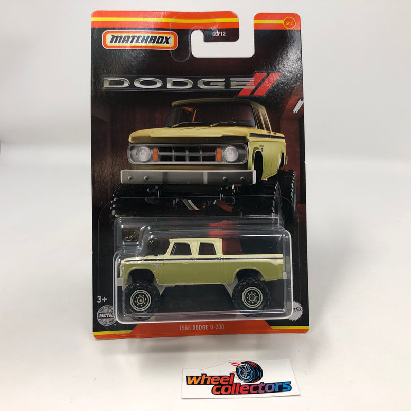 1968 Dodge D-200 * 2022 Matchbox Dodge Series