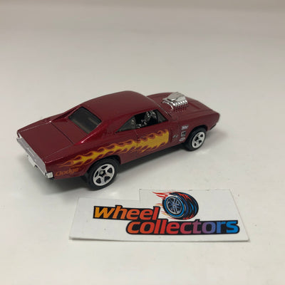 '70 Dodge Charger R/T * Burgandy * Hot Wheels Loose 1:64 Scale
