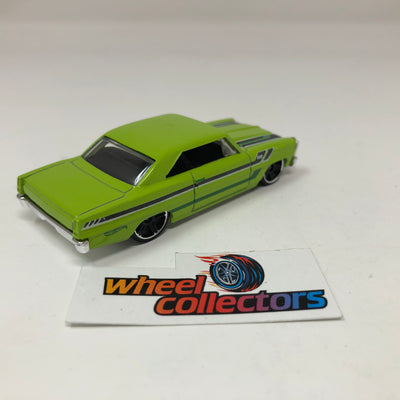'66 Chevy Nova * Walmart Only Green * Hot Wheels Loose 1:64 Scale