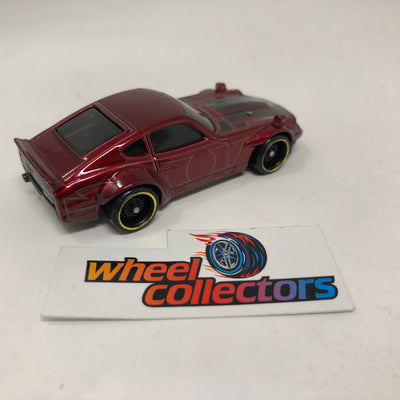 Custom Datsun 240Z * Burgandy * Hot Wheels Loose 1:64 Scale