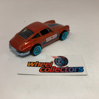 '71 Porsche 911 * Orange * Hot Wheels Loose 1:64 Scale