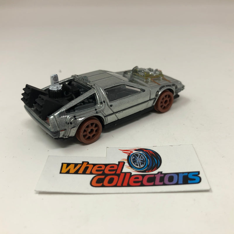 Back to the Future Time Machine - 1955 * Silver * Hot Wheels Loose 1:64 Scale