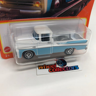 Dodge Sweptside Pickup * White/Blue * 2022 Matchbox Mix 5 Case E