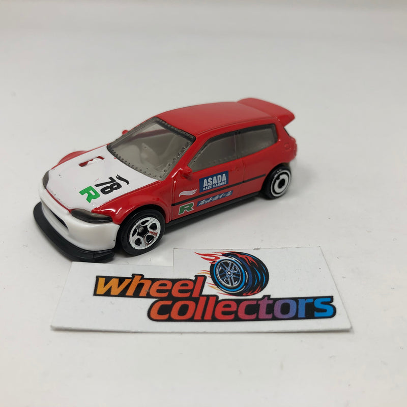 Honda Civic Custom * Red * Hot Wheels Loose 1:64 Scale