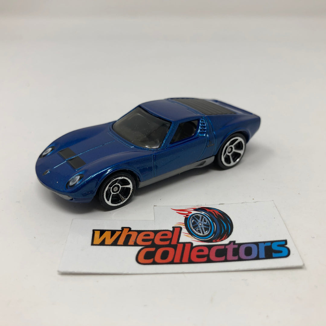 71 Lamborghini Miura SV * Blue * Hot Wheels Loose 1:64 Scale
