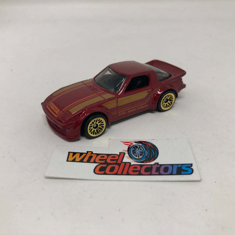 Mazda RX-7 * Burgandy * Hot Wheels Loose 1:64 Scale