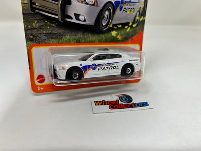 Dodge Charger Pursuit #86 * White * Matchbox Basic Series