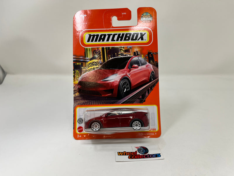 Tesla Model Y * Red * Matchbox Basic Series