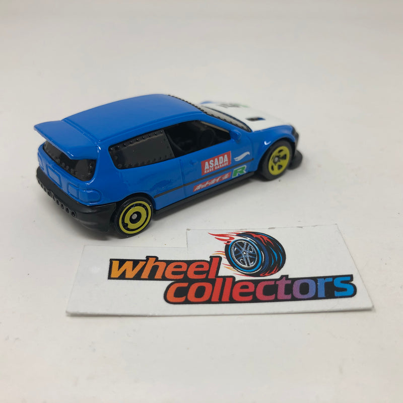 Honda Civic Custom * Blue * Hot Wheels Loose 1:64 Scale